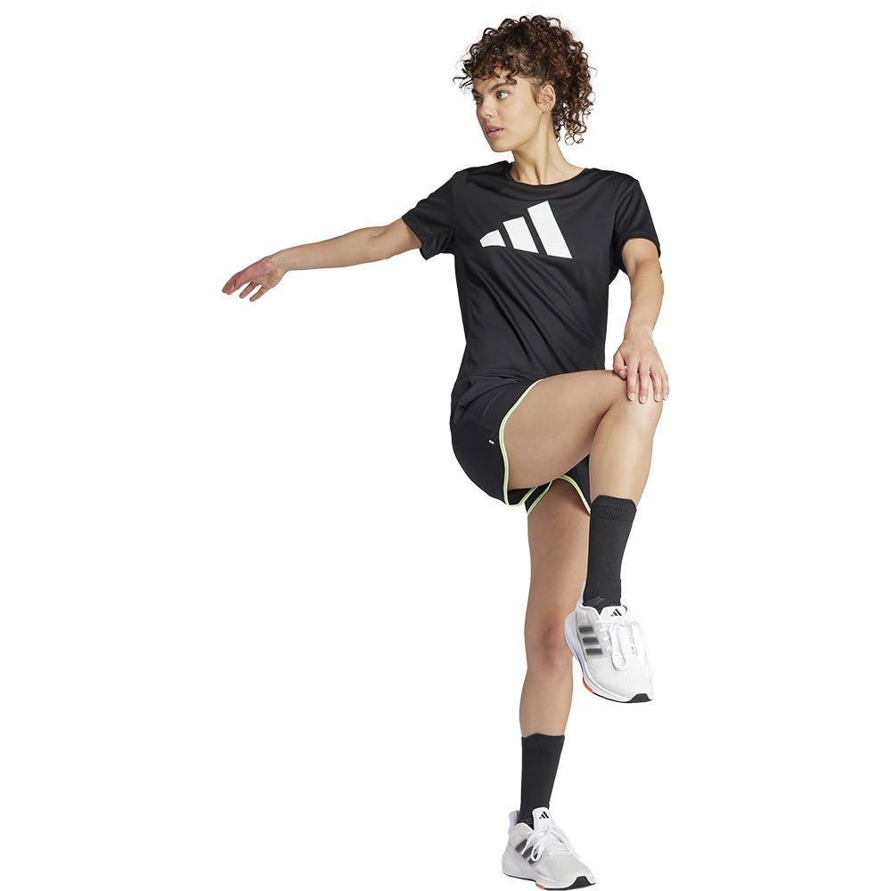 adidas Damskie szorty Run It, XL, 3 cale czarne, Czarny, XL