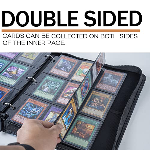 Drzerui Binder For Yugioh Card - Holds 900+ Yu-Gi-Oh Trading Cards, 9 Pocket Card Holder Book With Sleeves Compatible With Yugioh Cards #TOP3