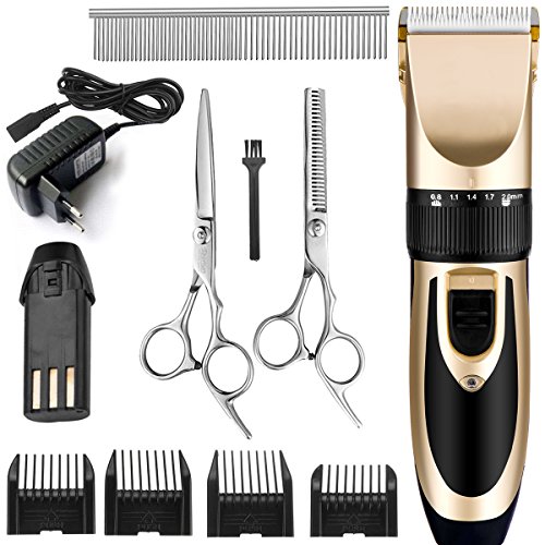 Triplespark Electrical Pet Clipper Kit de toilettage professionnel Rechargeable Pet Cat Dog Hair Trimmer Shaver Set Machine de coupe de cheveux
