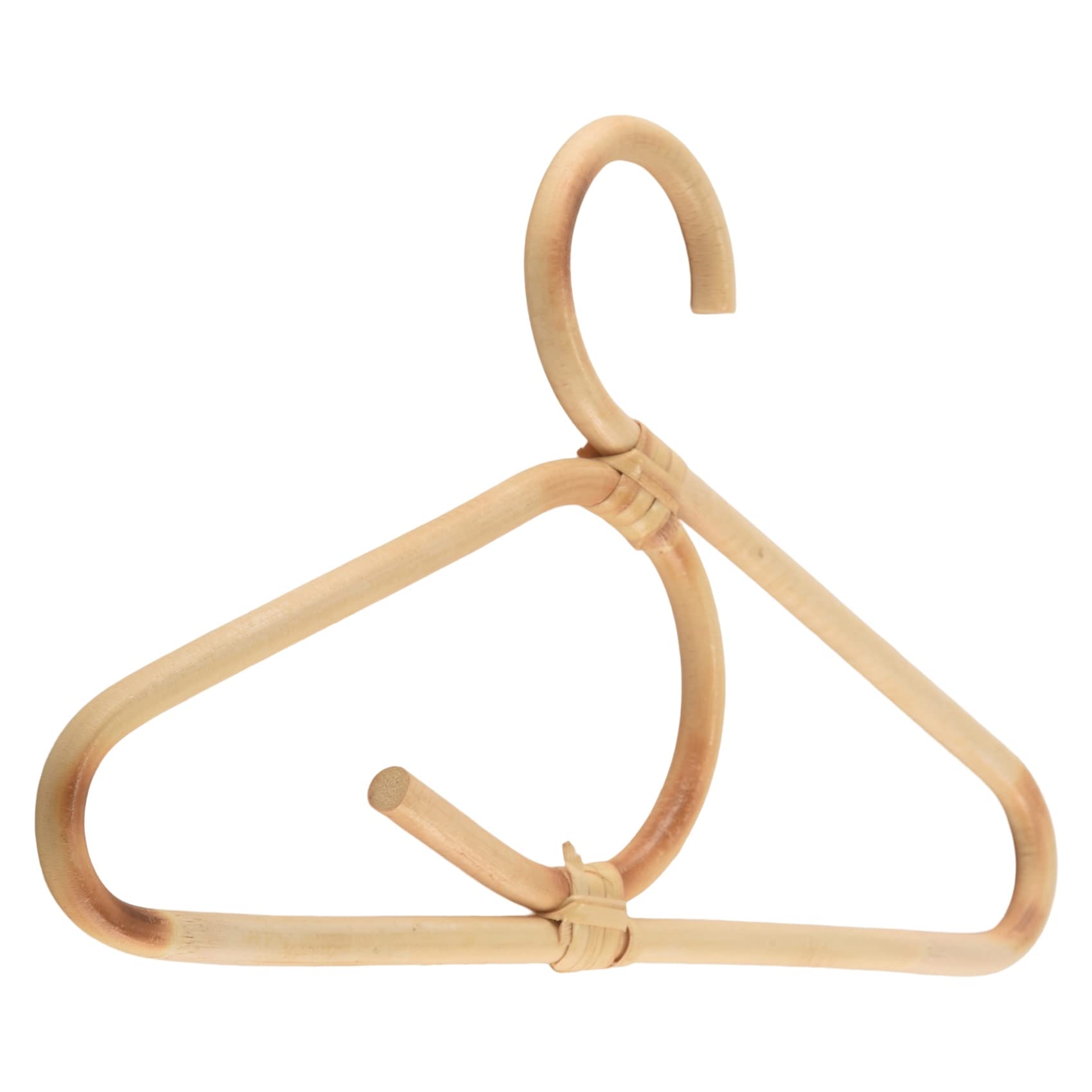 Jkjhbhged Rattan Clothes Hanger Style Kids Garments Organizer Rack Children Hanger Kids Room Decoration Hanger for Clothes