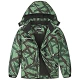 Vrilibo Boys Waterproof Ski Jacket Winter Warm Thick Snow Coat Fleece Lined Kids Outdoor Hooded Snowboard...