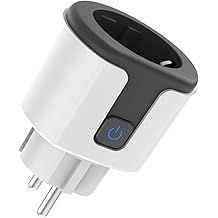 Toma de corriente inteligente con enchufe europeo, compatible con Wi-Fi, control remoto, toma de corriente para el hogar con funci&oacute;n de monitor de potencia, sala de estar, calentador, humidificador, ventilador, aire acondicionado, purificador de aire, electrodom&eacute;sticos de cocina