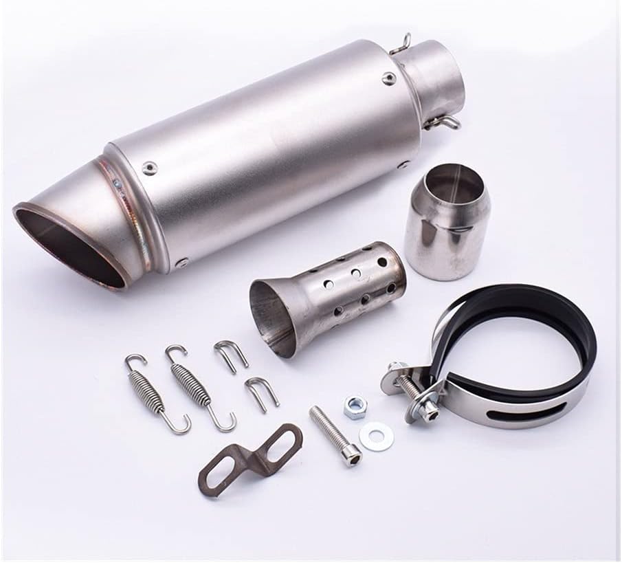 For Kawasaki Z750S Z750 For ZX6 For ZX9R ZXR400 ZZR600 Z1000 For ZX10R Exhaust Pipe Motorcycle Muffler E&scape C&arbon Fiber Exhaust Exhaust Pipe (Color : 51mm)