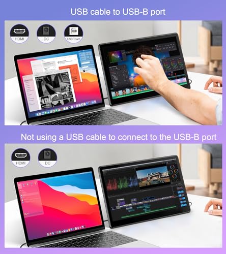 Image of 15.6 inch Portable Touchscreen Monitor FHD 1920x1080 IPS Display HDMI VGA VESA