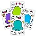 24 Make A Monster Stickers For Kids - Monster Themed Birthday Party Favors & Supplies - Fun Craft Project For Children 3+ - Let Your Kids Get Creative & Design Their Favorite Monster Stickers