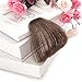 HAIQUAN Dark Brown Natural Real Human Hair Flat Bangs Hand Tied Bangs Fashion Clip-in Hair Extension