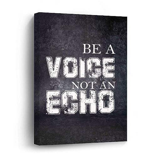 Toile murale Be A Voice pour habiller un mur vide de salle de bain facilement