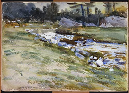 Imagen de lienzo el arroyo de John Singer Sargent para decorar un salón elegante y relajante