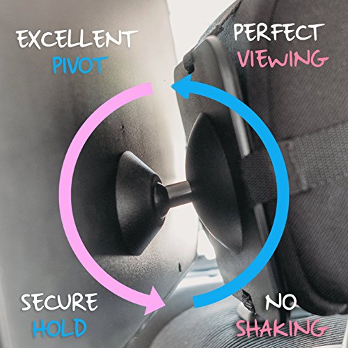 Baby Mirror For Car - Safely Monitor Infant Child In Rear Facing Car Seat - Wide View Shatterproof Adjustable Acrylic 360°For Backseat - Best Newborn Car Seat Accessories - By Snookums #TOP3