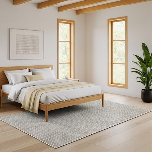 Oriental Weavers Oliver OLV01-3'3" x 5' Area Rug - in Grey/Beige - Industrial, Modern, Bed Room, Kitchen, Entryway Rug