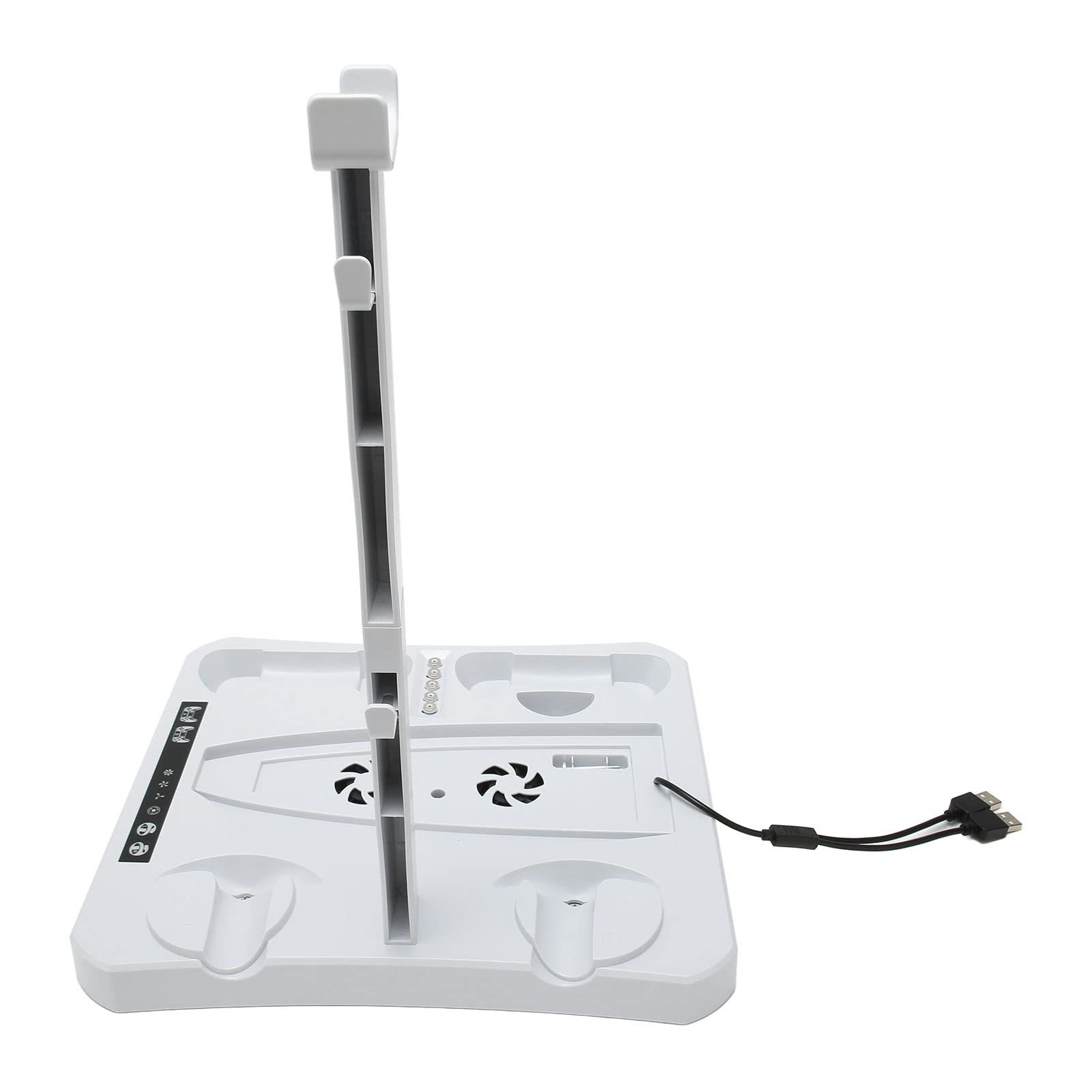 Para Estación de Carga de Controlador de Soporte con Refrigerador y Base de Carga Dual, Compatible con Ediciones de Disco/Digital, Indicadores LED, Protección contra Sobrecalentamiento, para