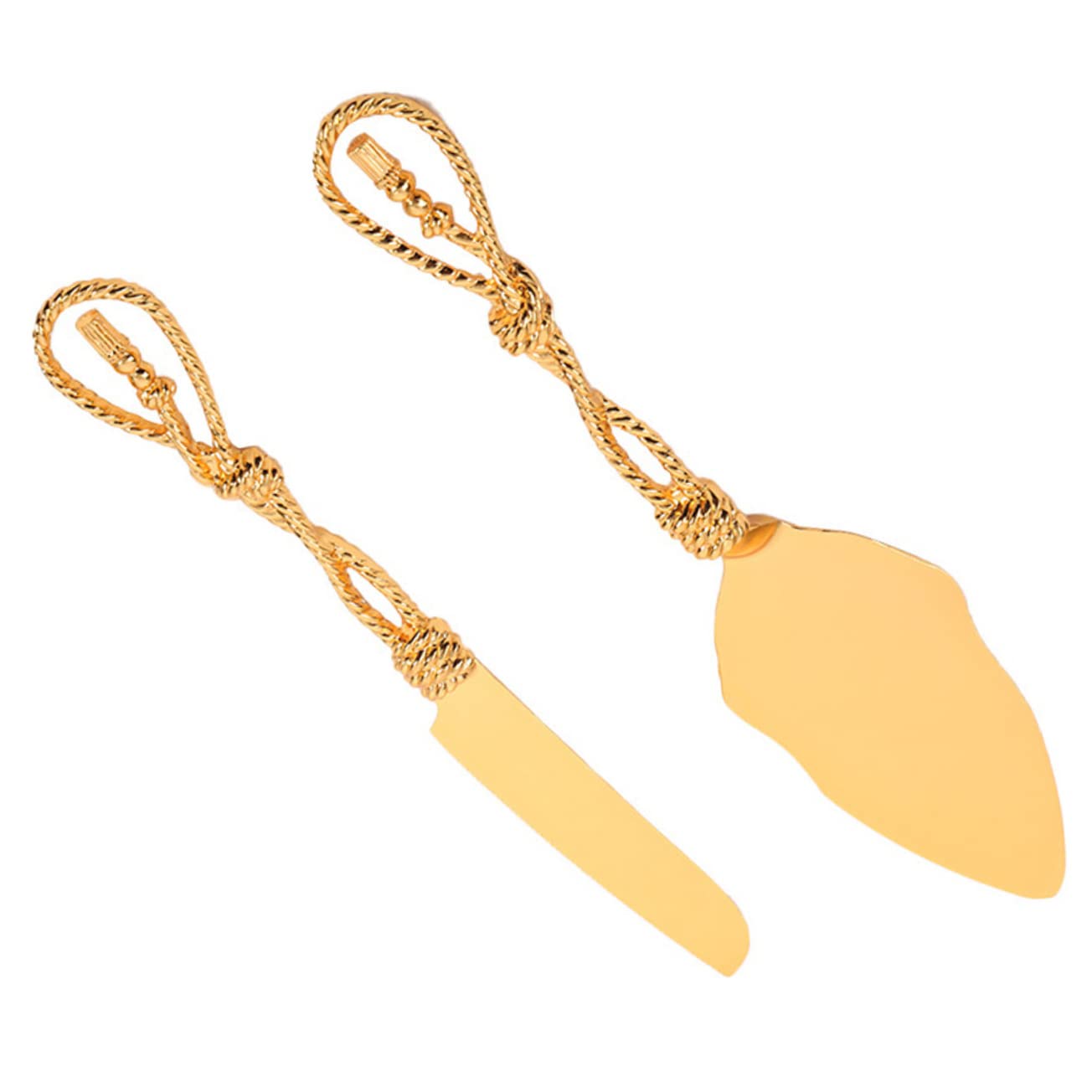 PRETYZOOM 1Set Elegant Cake Severing Cake Spatula and Cutter Kit for Weddings Birthdays and Special Occasions Easy to Clean Design