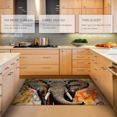 Tapis de cuisine lavable et antidérapant grand tapis robuste - 5