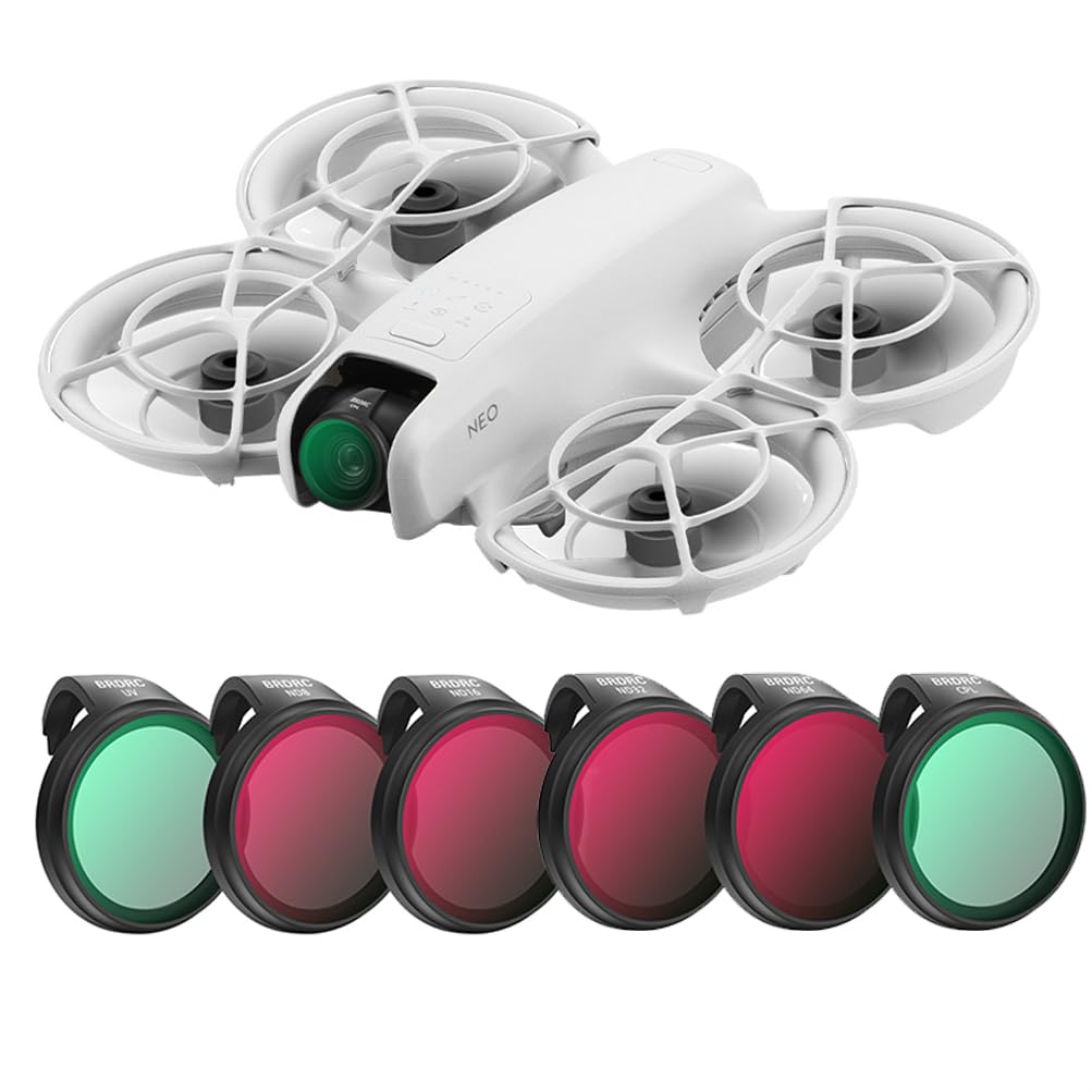 Lentilles de gradation ND, verres polarisants CPL, lentilles de protection UV, pour filtres en verre optique DJI Neo (ensemble de trois pièces)