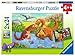 Produktbild Ravensburger Kinderpuzzle - 05030 Spielende Dinos - Puzzle für Kinder ab 4 Jahren, mit 2x24 Teilen