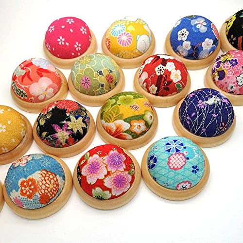 1 Pc Wooden Bottom Base Needle Pin Cushion Sewing Pin Cushions Pillow Sewing Craft Stitch Holder For Handy Needlework Diy Craft Random Professional And Fashion #TOP3