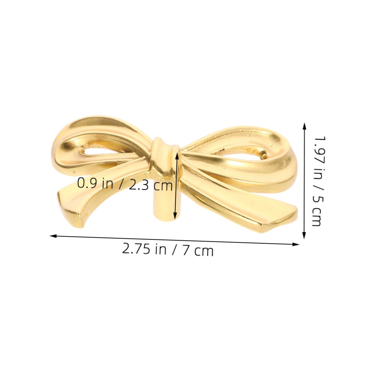 Artibetter 5 Set Pomelli Per Cassetti Pomelli Per Mobili Pomelli Per Porte in Ottone Con Fiocco Pomelli Decorativi Per Guardaroba Facile Installazione 2 Pezzi * 5