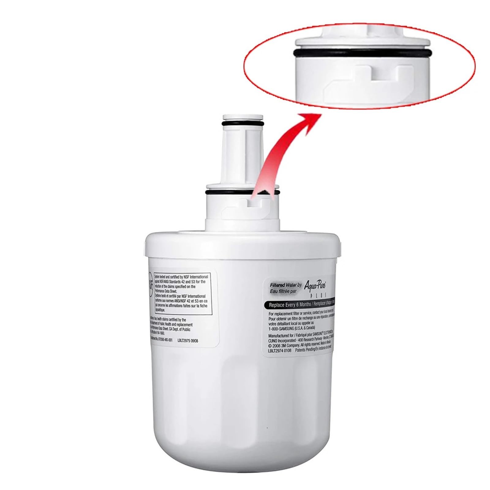 Ersatz-Wasserfilter For Kühlschränke, Kompatibel Mit Samsung, DA29-00003F, DA29-00003A, DA29-00003B, Aqua-Pure Plus(3pcs)