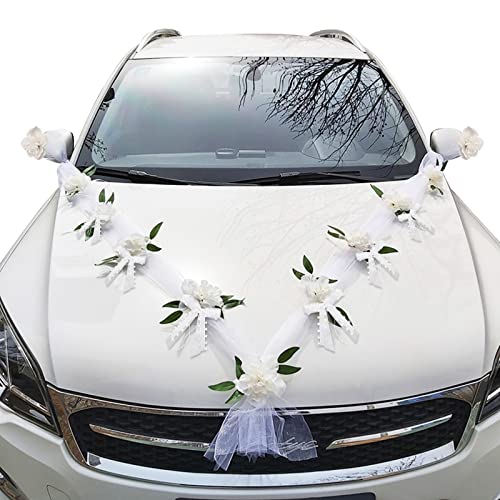 Deco Voiture Mariage Autocollants 'Juste Mariés' Pour Voiture - Lot De 3 Décorations De Mariage Autocollants Décoratifs