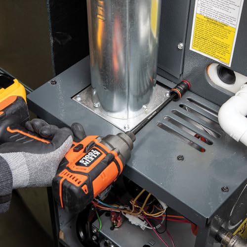 image for Klein Tools 32934 Impact Driver, 9-in-1 SAE Impact Socket Set, 4 Flip 