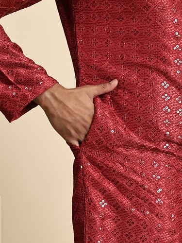 Image of Pro-Ethic Style Developer Mens Indian Traditional Cotton Kurta Sets, Men Kurta Set Indian Wedding Dress (A-117)