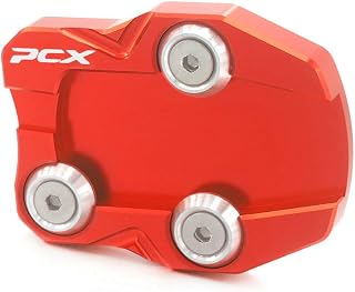 Heinmo Suporte de motocicleta com extensão lateral e suporte para almofada de suporte para tripé PCX 125 150 PCX125 PCX150 2016 2017 (vermelho)