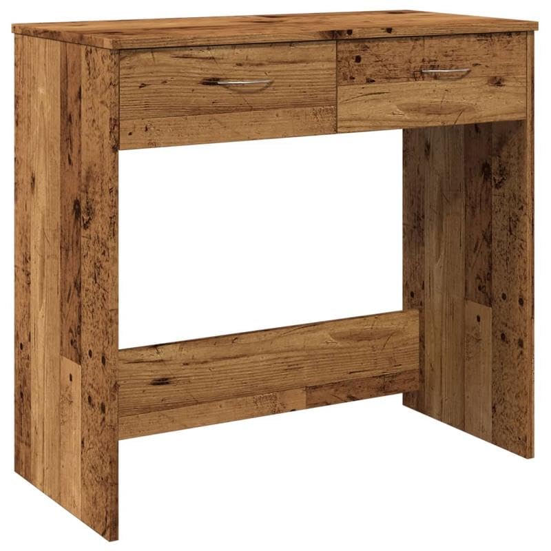 Eleganz Escritorio con aspecto de madera envejecida, 80 x 40 x 75 cm, de material de madera, mesa de oficina para oficinas grandes, elegante y duradera, perfecta para lugares de trabajo modernos