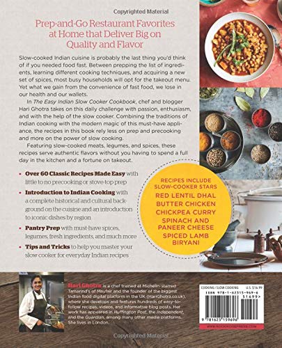 The Easy Indian Slow Cooker Cookbook: Prep-and-Go Restaurant Favorites to Make at Home - Paperback thumbnail