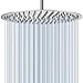 Voolan 8" High Pressure Rain Shower Head, 304 Stainless Steel, Comfortable Shower Experience Even at Low Water Flow