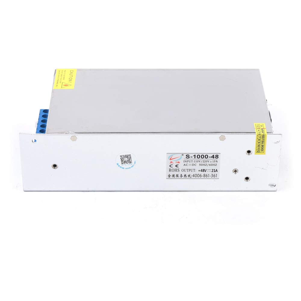 Fuente de alimentación conmutada CA 220 V ± 15% 50 Hz/60 Hz 1000 W: fuente de alimentación, transformador LED, CC 48 V 20 A, para tiras LED, impresora 3D, CCTV, iluminación LED