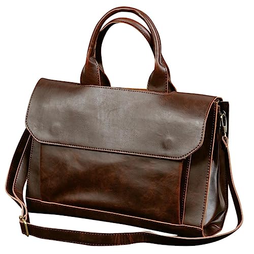 MUSISALY 1 Peça Bolsa Masculina Bolsa Transversal De Couro Bolsa De Computador Para Homem Maleta De