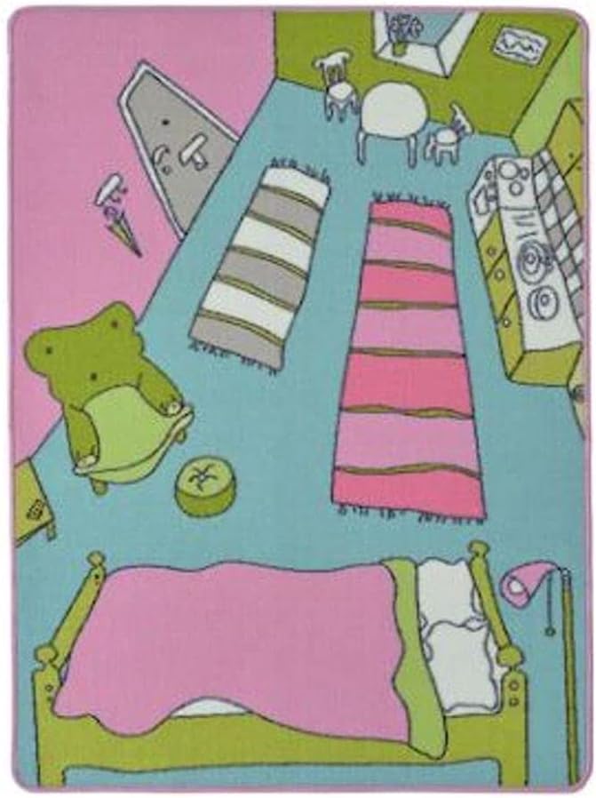 ledieu® RUMMET Rug Low Pile, Multi Colour ( 3 ' 3 " x 4 ' 4 " ) 100 x 133 cm