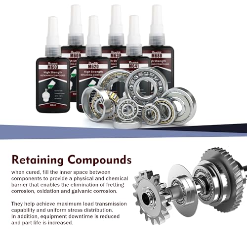 Image of Green M620 High Temperature Retaining Compound High Viscosity Gap Sealants 50 ML for Sealing The Cylindrical Components and Anti-Rust(M620)