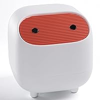 Vista 8 de Bonito bote de basura, mini cubo de basura para escritorio, bote de basura desplegable para acampar y SUV, conducción automática con tapa de Verde