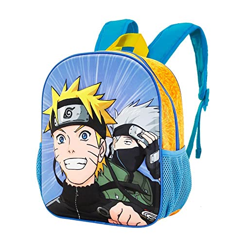 Karactermania Naruto Naruto Clan-Mochila 3D Pequeña, Azul, Talla única