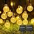 2-Pack 120 LED 72FT Solar Lights Outdoor Waterproof, Crystal Globe Lights with 8 Lighting Modes, Solar Powered Patio Lights for Garden Yard Porch Wedding Party Decor (Warm White)