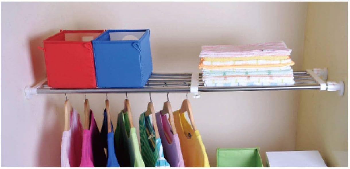 BudgetLine Extra Adjustable Storage Rack Shelf for Kithchen Cupboard Shelf (EXTENSION SCALE: 63-95cm)