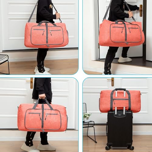 Image of Vomgomfom 65L /85L /115L Foldable Travel Duffle Bag with Shoe Compartment