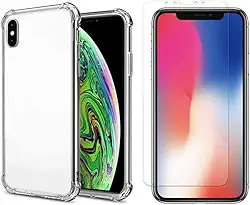 Capinha Antichoque e Película Gel Compatível com Iphone X