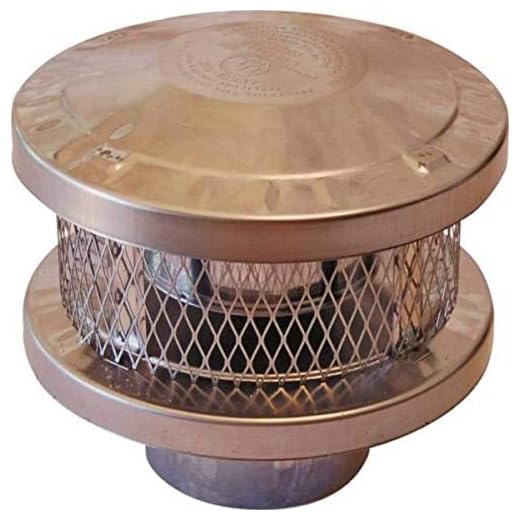 New American Metal Ameri-TEC 6HS-RCS 6 INCH Chimney Stove Round Vent Cap 6846018