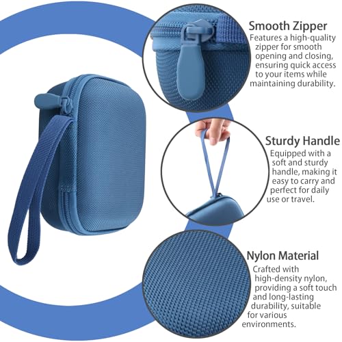 Image of co2CREA for Anker Soundcore Boom Go 3i Portable Bluetooth Speaker Hard Protective Case, Portable Travel Case Replacement (Dark Blue Case)