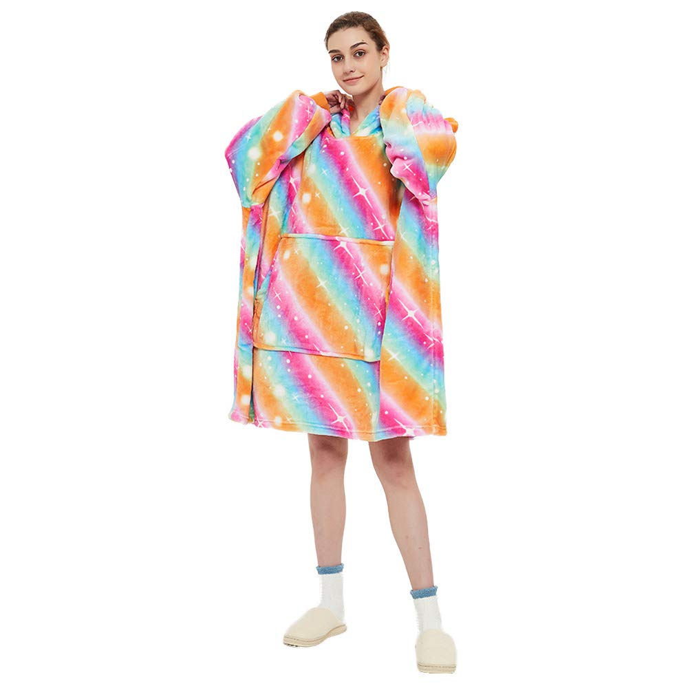 FELOVE Übergroße Hoodie Sweatshirt, Original Decke Sweatshirt, super weiche gemütliche warme komfortable Riesen-Hoodie, Geeignet Kapuzenpullover für Erwachsene, Männer, Frauen, Jugendliche