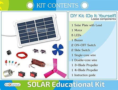 StonKraft STEM Solar Educational DIY Learning Kit | Electric Mechanical Assembly | DIY Science Experiments | School Projects