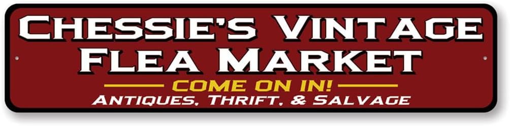Custom Flea Market Sign - 6 x 24