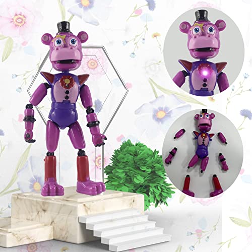 Themaz 8Pcs/Set 6.3In Inspired By Game Five Night At Freddys Toys Bonnie Blue Mascot Fnaf Action Figure Dolls Light Figures Toys With Movable Joints Cake Decoration For Children #TOP4
