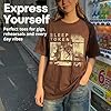 Sleep Token DYWTYLM Men's Oversized Premium Quality T-Shirt, Brown, Medium #5