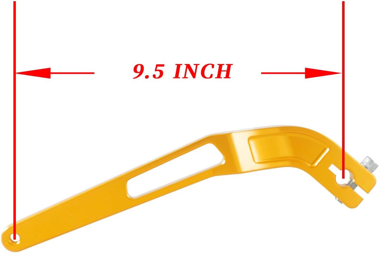 POWER JAMES Gold Shift Clutch Lever Shifter Compatible with Harley Davidson 2018-later FX Softail Models with Mid-Control Low Rider ST, Street Bob, Softail Standard (Shift Lever)