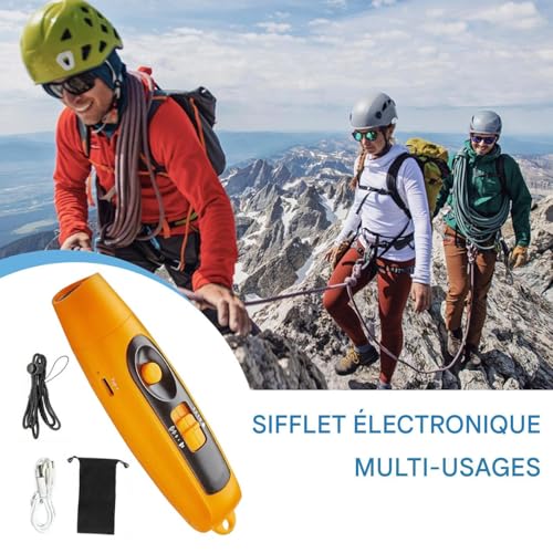 Sifflet électronique rechargeable USB à volume réglable pour entraîneur - 2