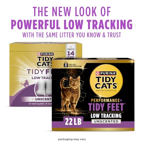 Purina Tidy Cats Performance Plus Tidy Feet Low Tracking Unscented Clumping Multi Cat Litter - 22 lb box - Image 3