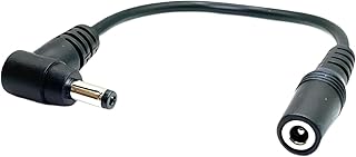 CNCTWO(コネクトツー) 外径4.0/内径1.7mm(メス)-外径4.7/内径1.7mm(オス) なかなか見つからない希少品です DC形状変換 L字型ケーブル 16cm ファン付き作業服バートルやシンメンで利用できます KB⑪